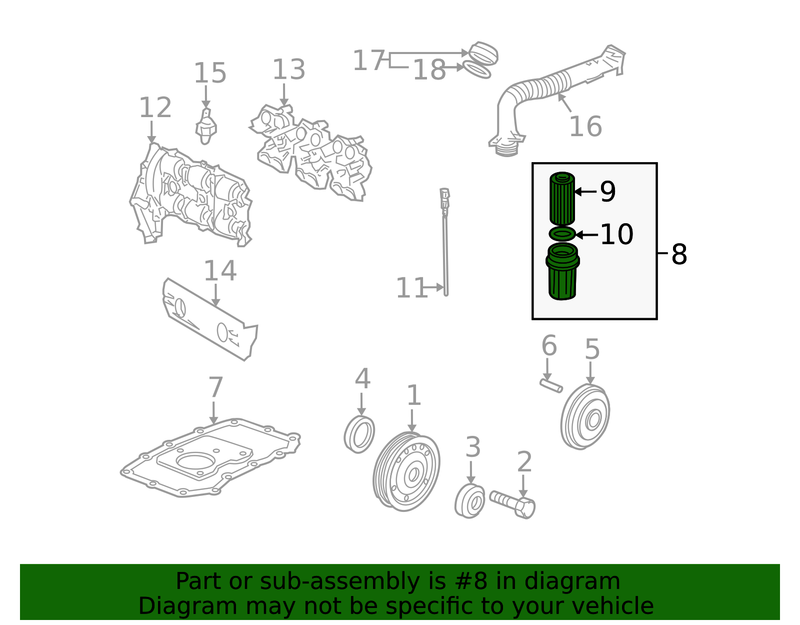 Genuine Porsche parts diagram