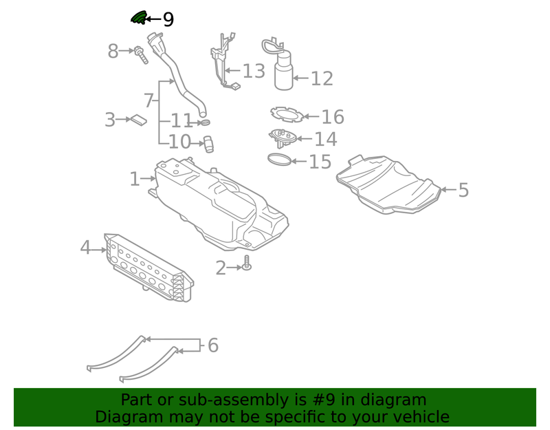 Genuine Porsche parts diagram