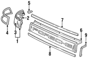 Genuine Porsche parts diagram