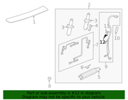Genuine Porsche parts diagram