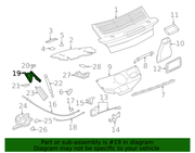 Genuine Porsche parts diagram