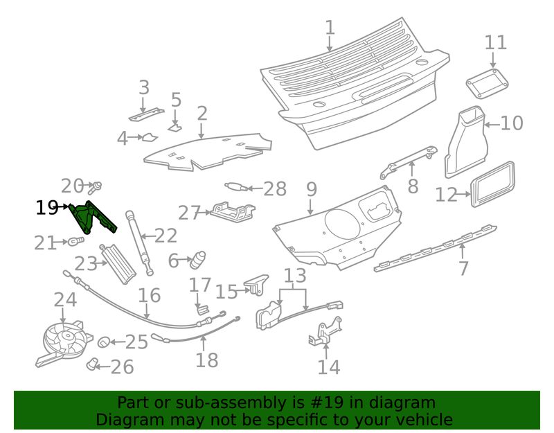 Genuine Porsche parts diagram