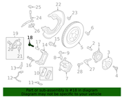 Genuine Porsche parts diagram