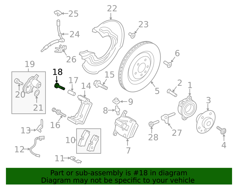 Genuine Porsche parts diagram