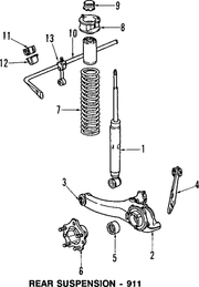 Genuine Porsche parts diagram