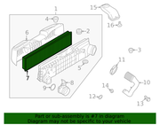 Genuine Porsche parts diagram
