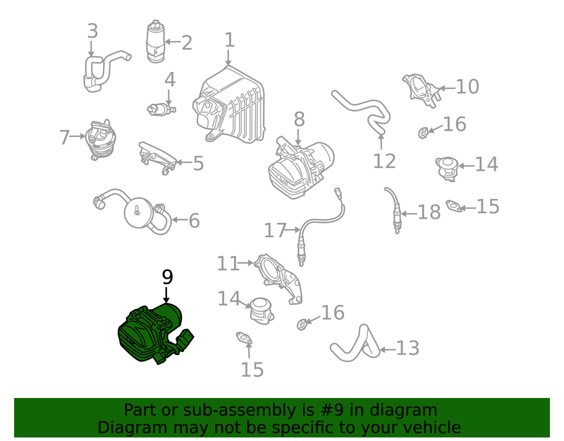 Genuine Porsche parts diagram