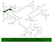 Genuine Porsche parts diagram