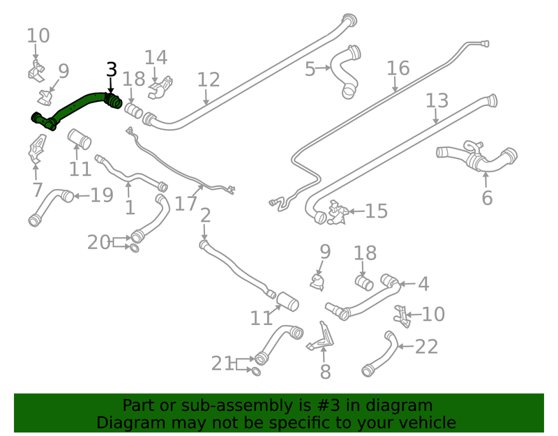 Genuine Porsche parts diagram