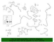 Genuine Porsche parts diagram