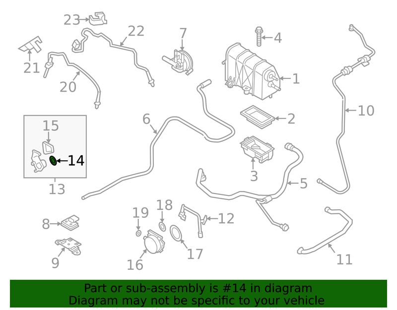 Genuine Porsche parts diagram