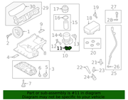 Genuine Porsche parts diagram