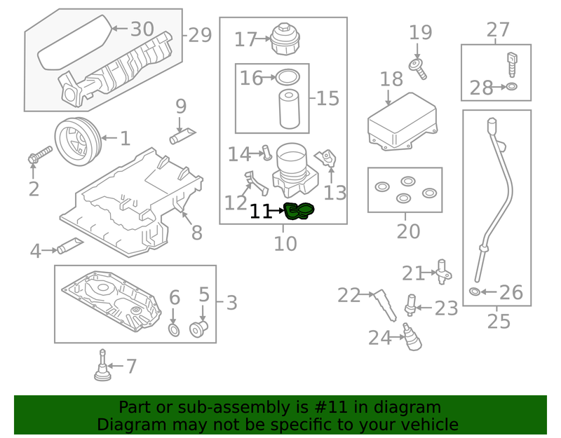 Genuine Porsche parts diagram