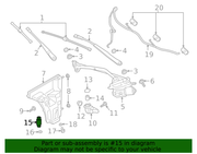 Genuine Porsche parts diagram