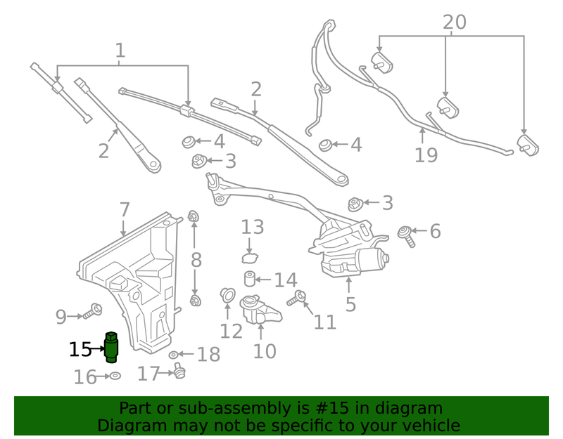 Genuine Porsche parts diagram