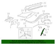Genuine Porsche parts diagram