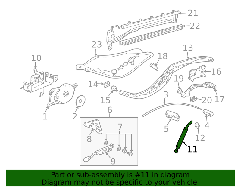 Genuine Porsche parts diagram