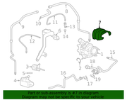 Genuine Porsche parts diagram