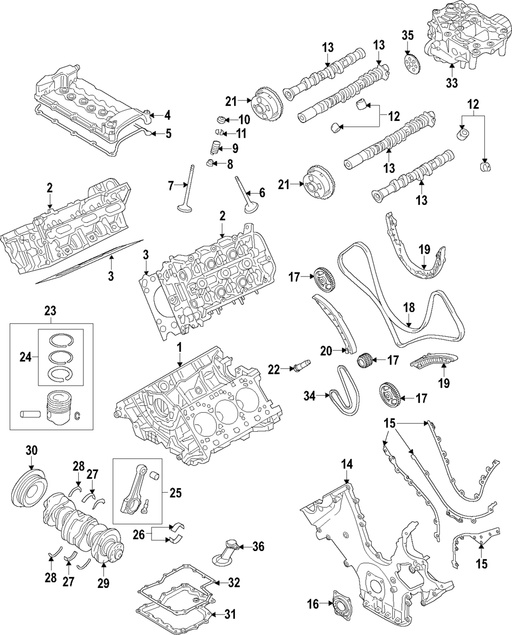 Genuine Porsche parts diagram