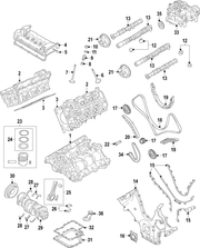 Genuine Porsche parts diagram