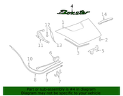 Genuine Porsche parts diagram