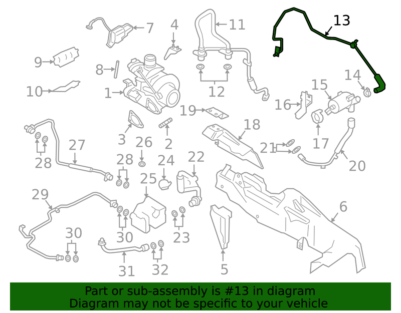 Genuine Porsche parts diagram