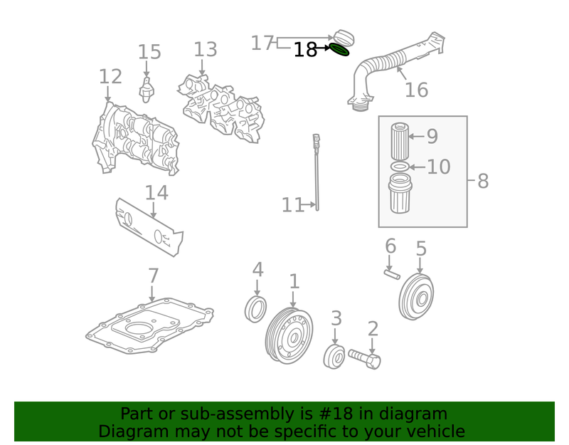 Genuine Porsche parts diagram