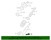 Genuine Porsche parts diagram