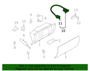 Genuine Porsche parts diagram