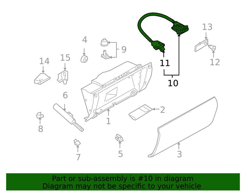 Genuine Porsche parts diagram
