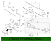 Genuine Porsche parts diagram