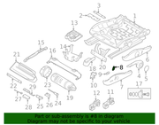 Genuine Porsche parts diagram