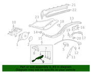 Genuine Porsche parts diagram