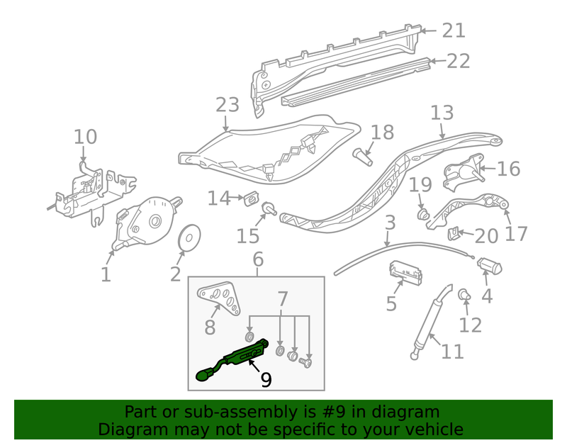 Genuine Porsche parts diagram