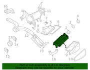 Genuine Porsche parts diagram