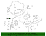 Genuine Porsche parts diagram