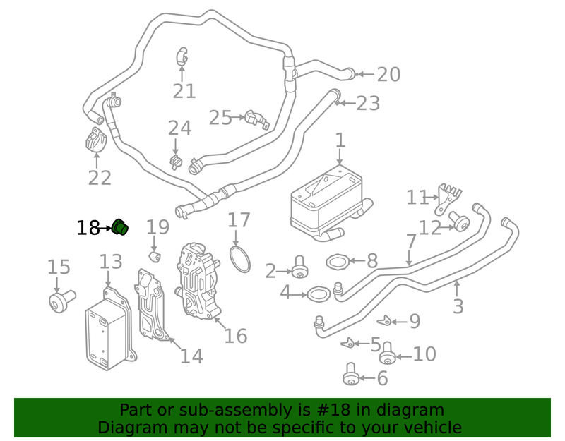 Genuine Porsche parts diagram