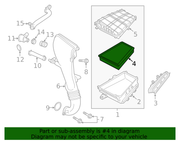Genuine Porsche parts diagram