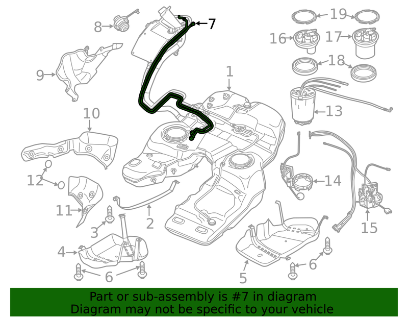 Genuine Porsche parts diagram