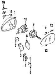 Genuine Porsche parts diagram