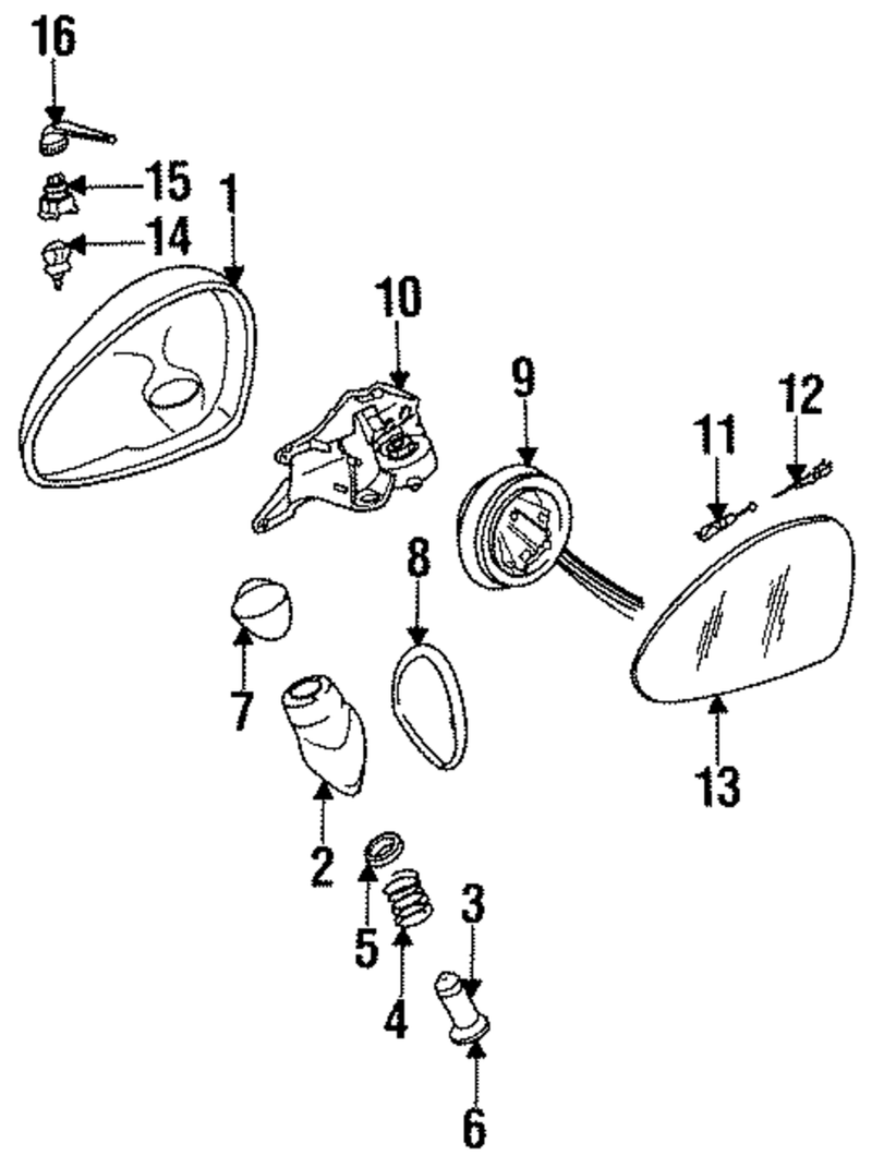 Genuine Porsche parts diagram