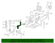 Genuine Porsche parts diagram