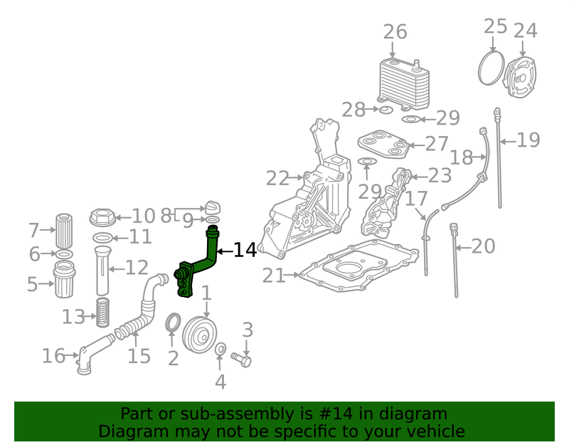Genuine Porsche parts diagram