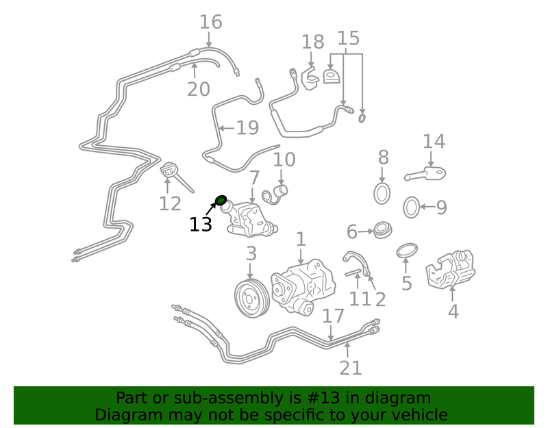 Genuine Porsche parts diagram