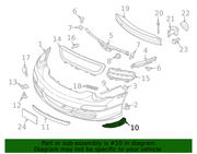 Genuine Porsche parts diagram