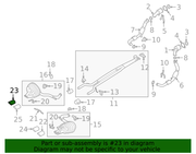 Genuine Porsche parts diagram