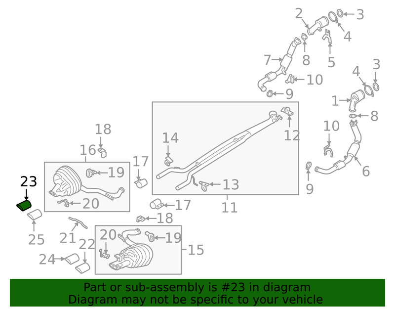 Genuine Porsche parts diagram