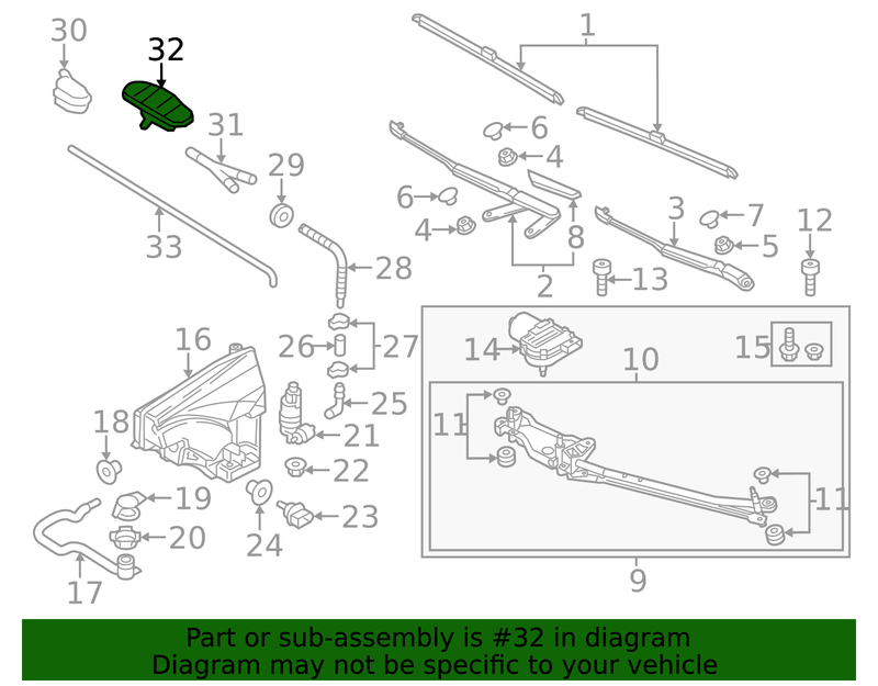 Genuine Porsche parts diagram