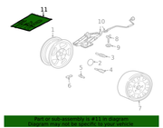 Genuine Porsche parts diagram