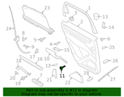 Genuine Porsche parts diagram